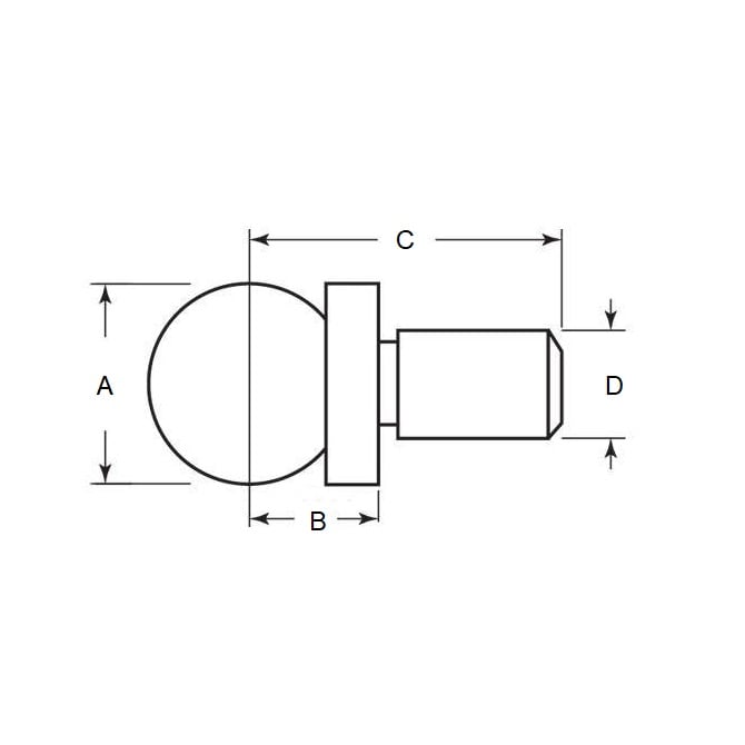 Checking Ball    9.525 x 4.755 x 19.05 mm Stainless - MBA  (Pack of 1)