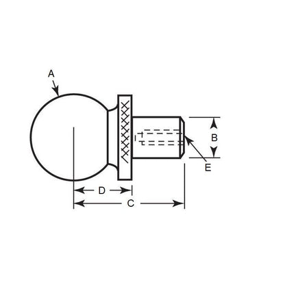 Tooling Ball   12.7 x 6.35 x 15.875 mm Steel - MBA  (Pack of 1)