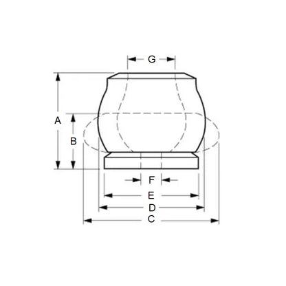 Elastomer Bumper   60.3 x 68.3 mm  - High Absorption Compact Short Stroke Elastomer - MBA  (Pack of 1)