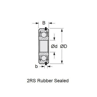 608-2RU-MC3-NR Bearings (Remaining Pack of 20)