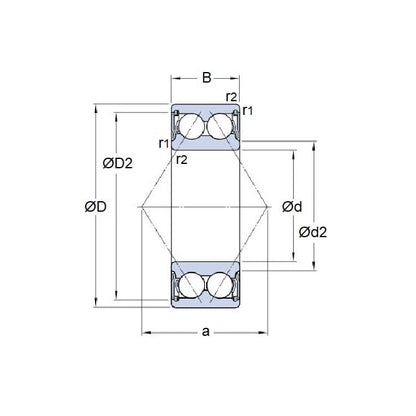 308B-2RS-ECO Ball Bearing (Remaining Pack of 19)