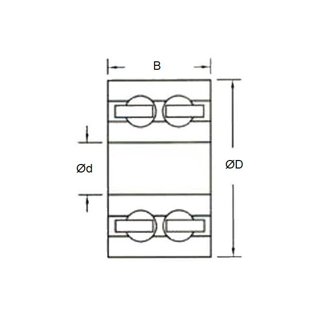 Plastic Bearing   30 x 62 x 33 mm  - Double Row Ball Acetal with 316 Stainless Balls - Plastic - Ribbon Retainer - MBA  (Pack of 1)