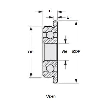 F684-MC3 Bearings (Pack of 50)