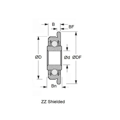 SFWR3C-ZZ-ECO Bearings (Pack of 1)