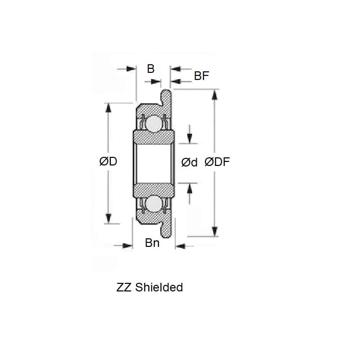 SFWR168-ZZS-MC3 Bearings (Bulk Pack of 50)