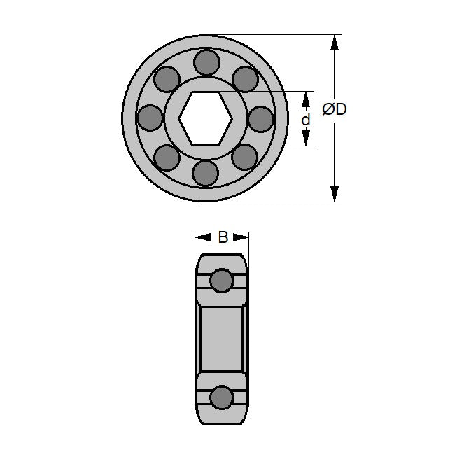 2045-ACE Bearings (Pack of 1)