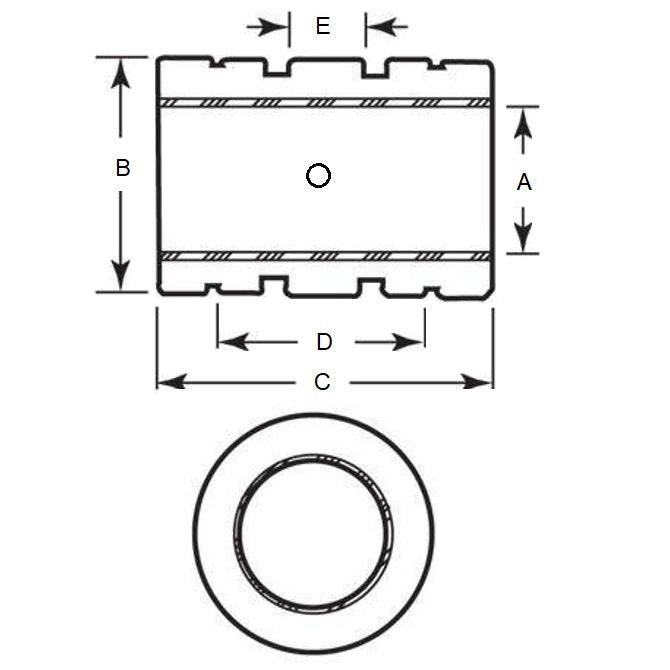 Linear Bearing    6.36 x 12.7 x 19.05 mm  - Closed Sliding Ceramic Coated - MBA  (Pack of 1)