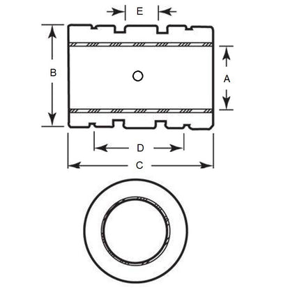 Linear Bearing   38.12 x 60.33 x 76.20 mm  - Closed Sliding Ceramic Coated - MBA  (Pack of 1)