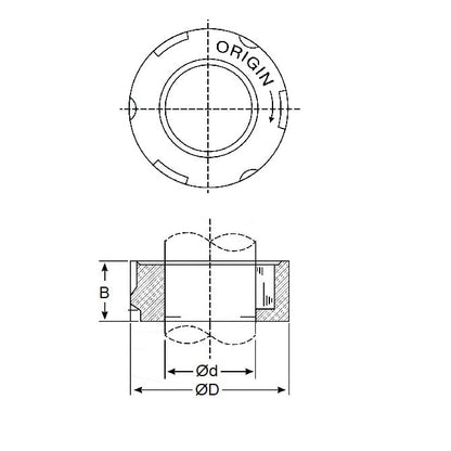 One Way Bearing    5 x 11 x 7 mm  - Sprag Clutch Chrome Steel - MBA  (Pack of 10)