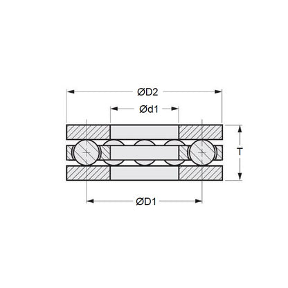 T-0060-0140-F-S440-NY Bearings (Pack of 1)