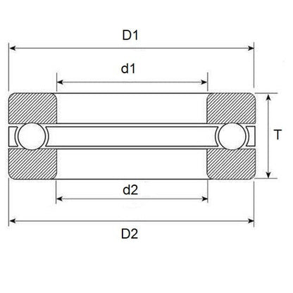 Corally Assassin Modified - Spur Pulley Thrust Bearing 3-8-3.500mm Best Option 2 Grooved Washers and Caged Balls Steel (Pack of 1)