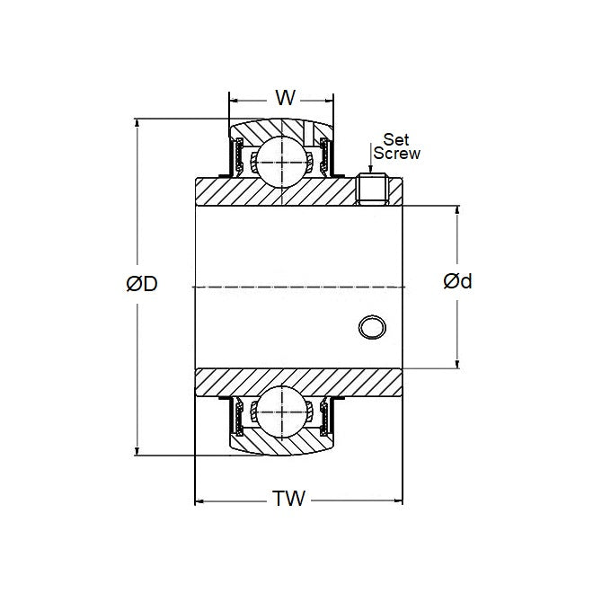 P-UC204-10-AGL Bearings (Pack of 5)