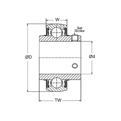 P-UC204-10-AGL Bearings (Pack of 5)