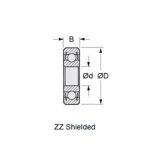 Mac 12 All Models Bearing 8-22-7mm Best Option Double Shielded High Speed (Pack of 1)