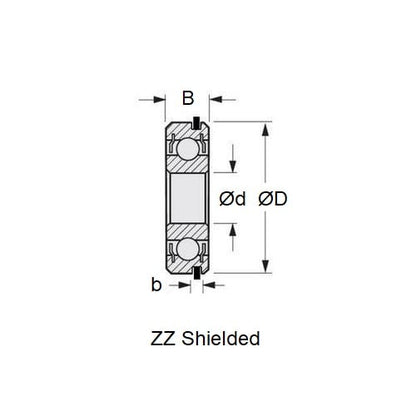 6804-ZZ-NR-ECO Bearings (Pack of 1)