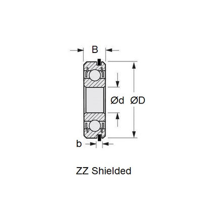 6017Z-NR-C3 Bearings (Pack of 1)