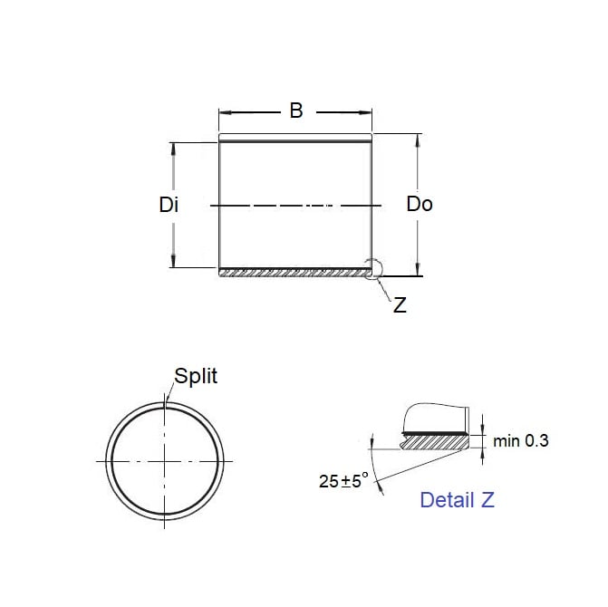 BP0030-0045-0060-DU Steel Bush (Bulk Pack of 250)