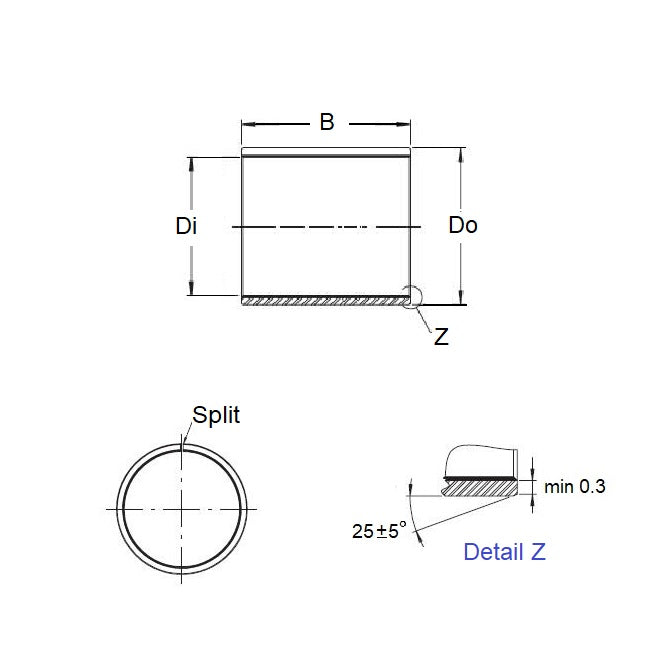 BP0250-0280-0200-DU Bushes (Pack of 1)