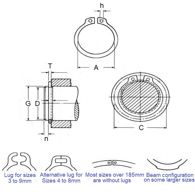 CCE-10001-C Circlips (Pack of 1)