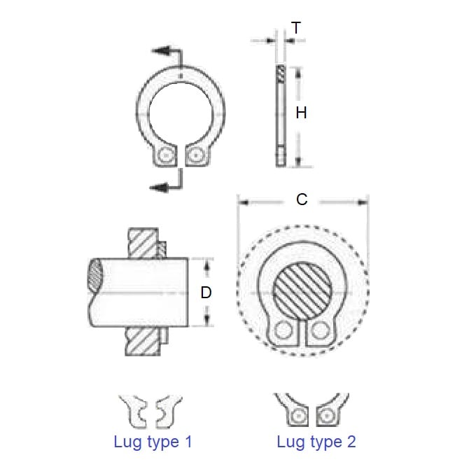 CNG-01270-4 Circlips (Pack of 2)