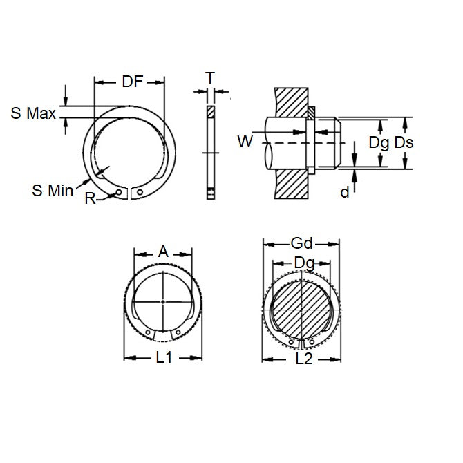 CCE-10001-C-V Circlips (Pack of 1)