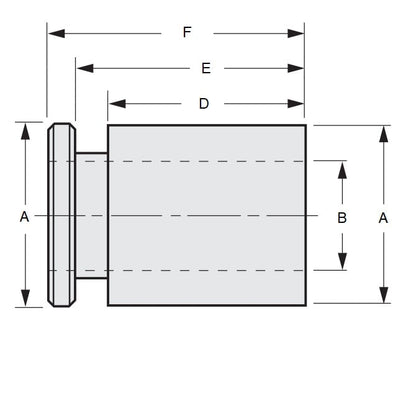 Shaft Collar   31.75 x 55 x 46.4 mm  - Gripfast ABS Plastic - Round Bore - MBA  (Pack of 1)