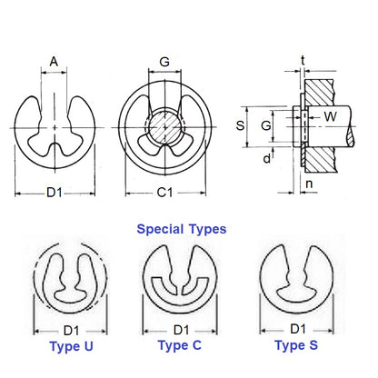 ECL-0022-0028-CZ E-Clips (Pack of 20)