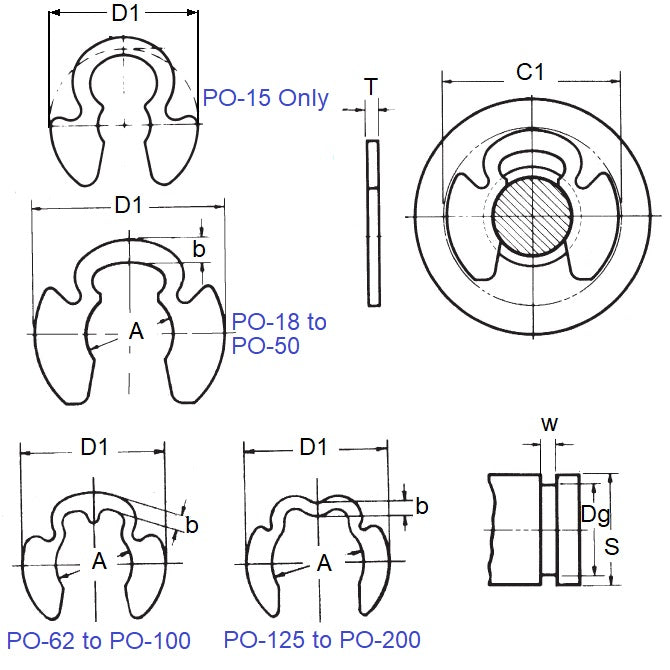 ECL-0030-0039-C-KR E-Clips (Pack of 50)