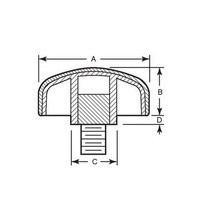 KM064C-030-3LL-SFT Knobs (Pack of 1)