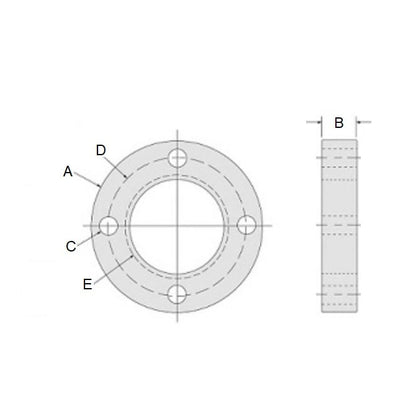 Leadscrew Nut Flanges for Acme Nut    1-18 x 66.040 x 13.462 mm - MBA  (Pack of 1)