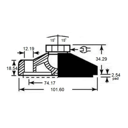 MLF-127C-S3NY-2LH Mounts (Pack of 1)