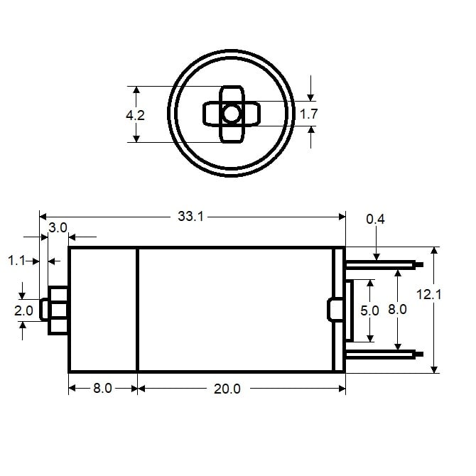 12GM-1-96 Basic Gearmotor (Remaining Pack of 5)