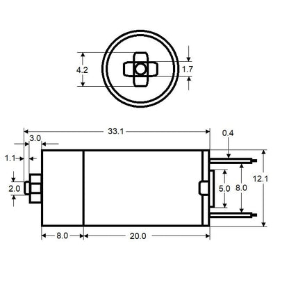 12GM-1-96 Basic Gearmotor (Remaining Pack of 5)