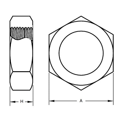 NT016M-HX-BR Hexagonal Nut (Remaining Pack of 55)