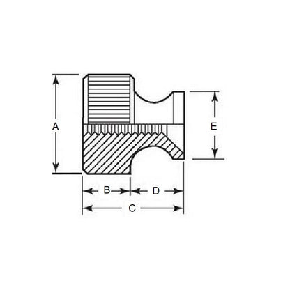 Thumb Nut 10-24 UNC x 8.7  - Collared Stainless 303 - MBA  (Pack of 1)