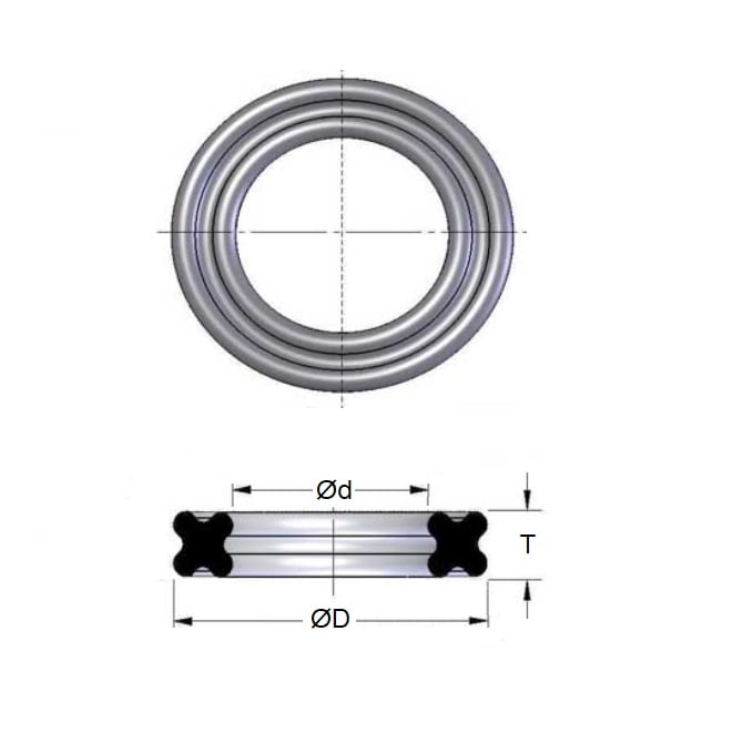 NSK Phatelus II and III SU03 - TU03 - MU03 Oring Alternative - - Replaces Quad Ring (Pack of 12)