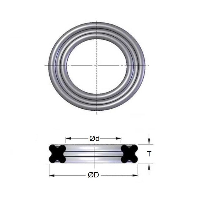 O-Ring    6 x 0.8 mm  - Quad Nitrile NBR Rubber - Black - NSK Handpiece - NSK  (Pack of 12)