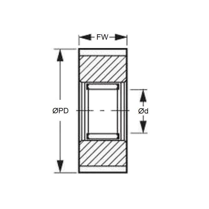 ID-140S-28-046-400BB-F-BO Pulleys (Pack of 1)