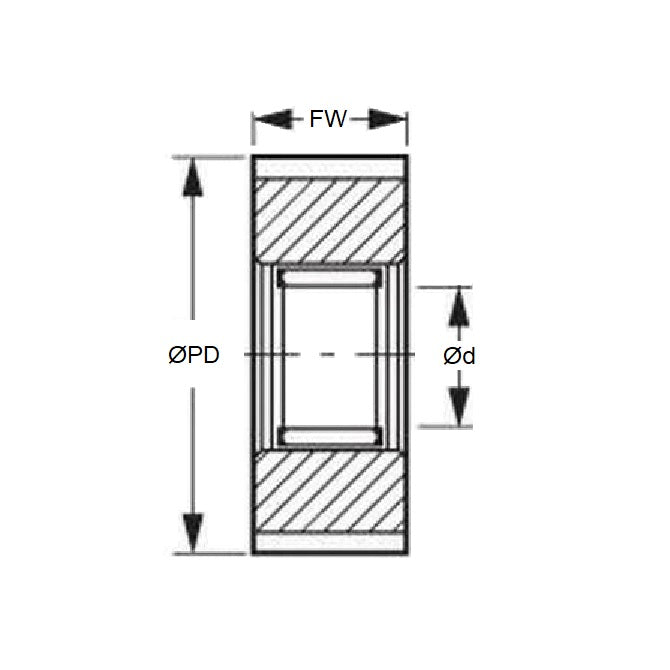 ID-P030S-26-011-060BB-F-A-C Pulleys (Pack of 1)