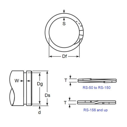 External Spiral Ring   66.68 x 1.25 mm  - Spiral Spring Steel - Medium Duty - 66.68 Shaft - MBA  (Pack of 1)