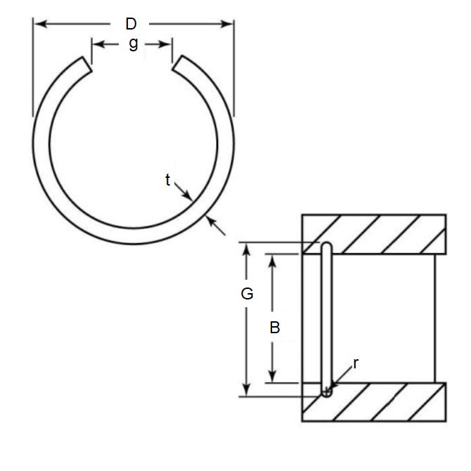 WRI-0850-RD Circlips (Pack of 1)