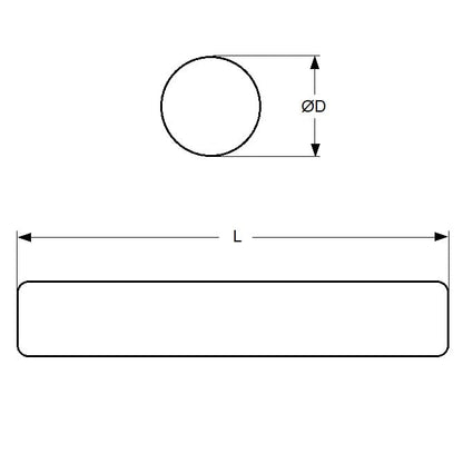 0R-0095-1000-SIL Shafting (Pack of 1)