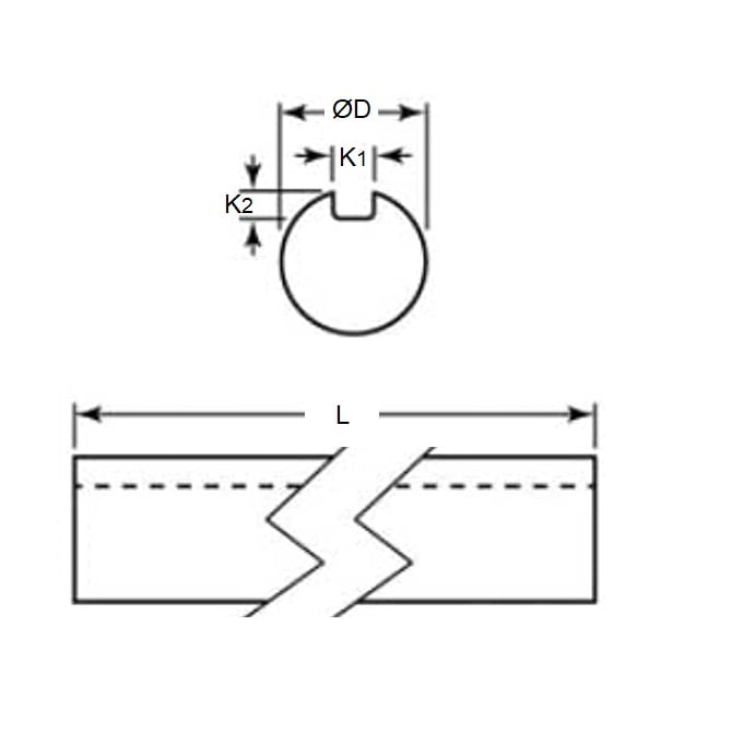 0R-0191-0912-CKW Shafting (Pack of 2)