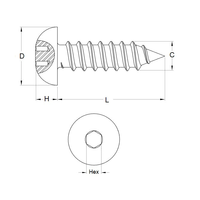 SCT0218-013-B-SK-CZ-SM Screws (Pack of 50)