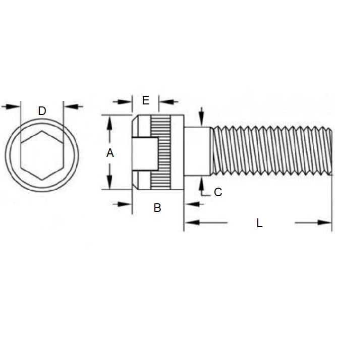 SC025M-007-C-SK-BO Screw (Pack of 1)