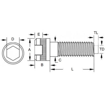 SC048C-025-C-SK-C-NT Screws (Pack of 2)