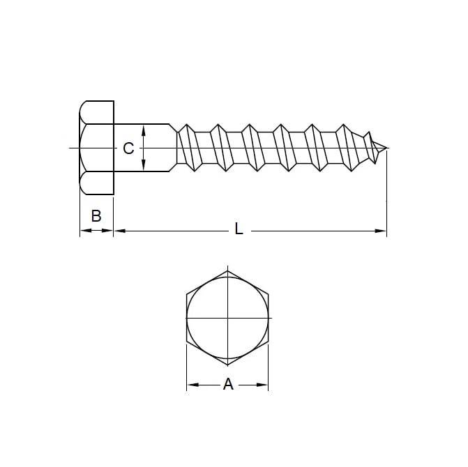 Screw M10 Fine x 65 mm 316 Stainless - Coach - 65 - MBA  (Pack of 5)