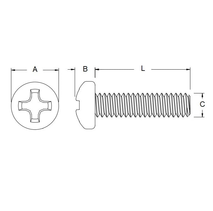 SC020M-008-P-PH-S4 Screws (Pack of 50)