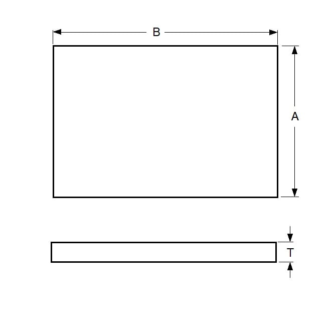 Shim    0.508 x 304 x 609 mm  - Single Sheet Aluminium 3003 - Yellow - MBA  (1 Sheet)