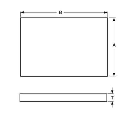 Shim    0.508 x 304 x 609 mm  - Single Sheet Aluminium 3003 - Yellow - MBA  (1 Sheet)